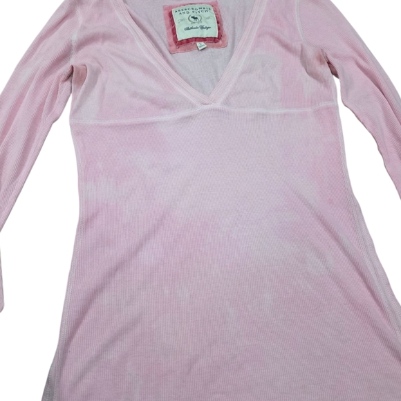!! SOLD !! Abercrombie Vintage Light Pink Sought After Light Pink Babydoll Top - Picture 9 of 9